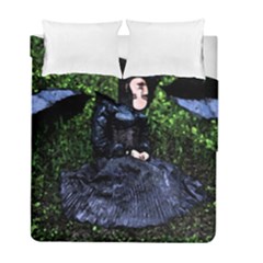 Gotthic Girl With Umbrella Duvet Cover Double Side (full/ Double Size)