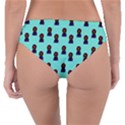 Nerdy 60s  Girl Pattern Aqua Reversible Classic Bikini Bottoms View2