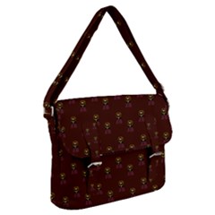 Nerdy 60s  Girl Pattern Red Buckle Messenger Bag