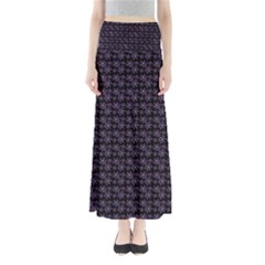 Lilac Firecracker Heart Pattern Full Length Maxi Skirt by snowwhitegirl