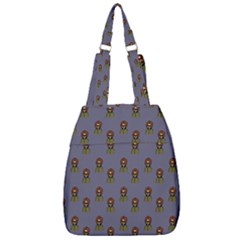 Nerdy 60s  Girl Pattern Light Grey Center Zip Backpack by snowwhitegirl