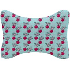 Cherries An Bats Aqua Seat Head Rest Cushion