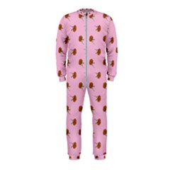 Peach Rose Pink Onepiece Jumpsuit (kids)