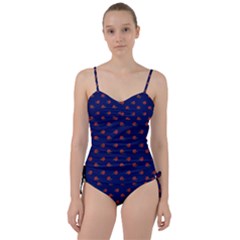 Red Rose Blue Sweetheart Tankini Set by snowwhitegirl