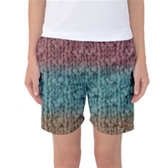 Knitted Wool Ombre 1 Women s Basketball Shorts