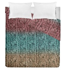 Knitted Wool Ombre 1 Duvet Cover Double Side (queen Size)