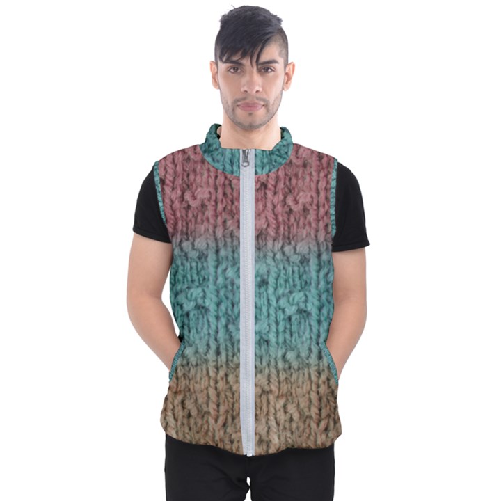 Knitted Wool Ombre 1 Men s Puffer Vest