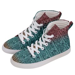 Knitted Wool Ombre 1 Men s Hi-top Skate Sneakers by snowwhitegirl