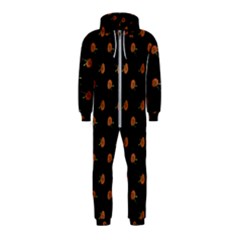 Peach Rose Black Hooded Jumpsuit (kids)