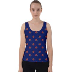 Red Rose Blue Velvet Tank Top by snowwhitegirl