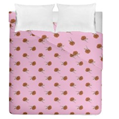 Peach Rose Pink Duvet Cover Double Side (queen Size) by snowwhitegirl