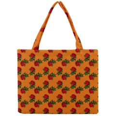 Red Roses Orange Mini Tote Bag