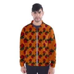 Red Roses Orange Men s Windbreaker