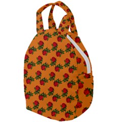 Red Roses Orange Travel Backpacks