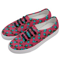 Blue Roses Pink Women s Classic Low Top Sneakers by snowwhitegirl