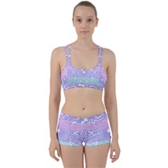 Vintage Pastel Mandala White Perfect Fit Gym Set by snowwhitegirl