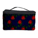 Red Roses Dark Blue Cosmetic Storage View1