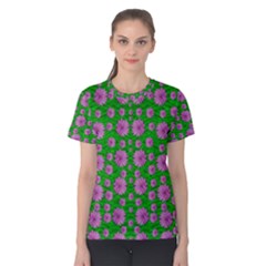 Bloom In Peace And Love Women s Cotton Tee