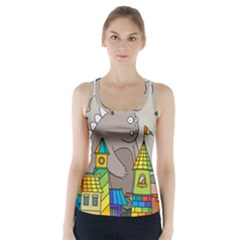 Kids Drawing Children Artwork Art Racer Back Sports Top by Simbadda