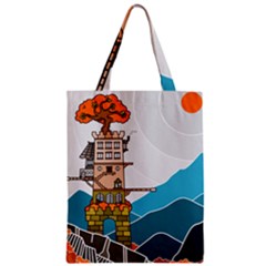 Art Artwork Drawing Painting Zipper Classic Tote Bag by Simbadda