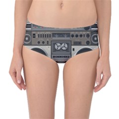 Radio Cassette Speaker Sound Audio Mid-waist Bikini Bottoms by Simbadda