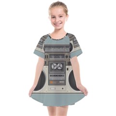 Radio Cassette Speaker Sound Audio Kids  Smock Dress