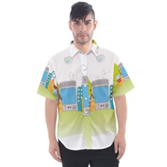 City Village Digital Home Town Men s Short Sleeve Shirt