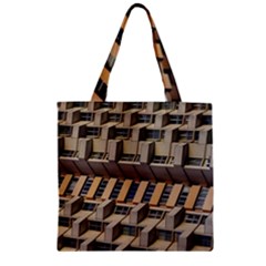 Architecture Geometry Zipper Grocery Tote Bag by Simbadda