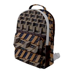 Architecture Geometry Flap Pocket Backpack (large) by Simbadda