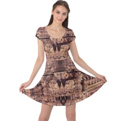 Fractals Abstraction Tla Designs Cap Sleeve Dress