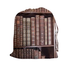 Library Books Knowledge Drawstring Pouch (xxl) by Simbadda