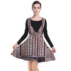 Library Books Knowledge Plunge Pinafore Dress by Simbadda