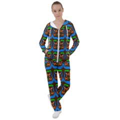 Foxes Pattern Women s Tracksuit by bloomingvinedesign