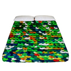Funky Sequins Fitted Sheet (king Size) by essentialimage