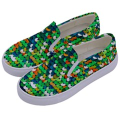 Funky Sequins Kids  Canvas Slip Ons by essentialimage