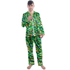 Funky Sequins Men s Satin Pajamas Long Pants Set by essentialimage