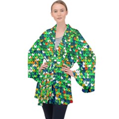 Funky Sequins Long Sleeve Velvet Kimono  by essentialimage