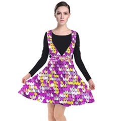 Funky Sequins Plunge Pinafore Dress by essentialimage