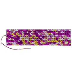 Funky Sequins Roll Up Canvas Pencil Holder (l) by essentialimage