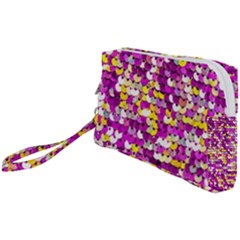 Funky Sequins Wristlet Pouch Bag (small) by essentialimage