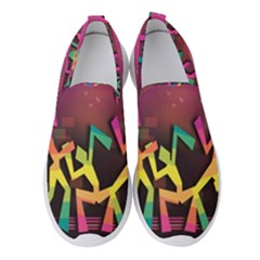 Dancing Colorful Disco Women s Slip On Sneakers by Bajindul