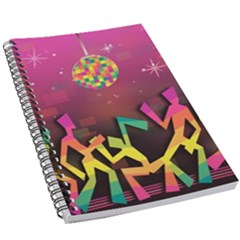 Dancing Colorful Disco 5 5  X 8 5  Notebook by Bajindul