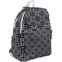 Fabric Geometric Shape Top Flap Backpack View2