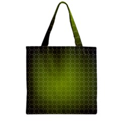 Hexagon Background Plaid Zipper Grocery Tote Bag by Mariart