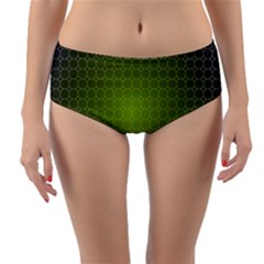 Hexagon Background Plaid Reversible Mid-waist Bikini Bottoms by Mariart