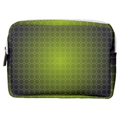 Hexagon Background Plaid Make Up Pouch (medium)