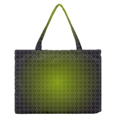 Hexagon Background Plaid Zipper Medium Tote Bag