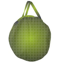 Hexagon Background Plaid Giant Round Zipper Tote by Mariart