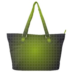 Hexagon Background Plaid Full Print Shoulder Bag by Mariart
