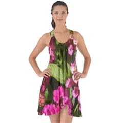 Summer Lantana W Bee Show Some Back Chiffon Dress by Riverwoman